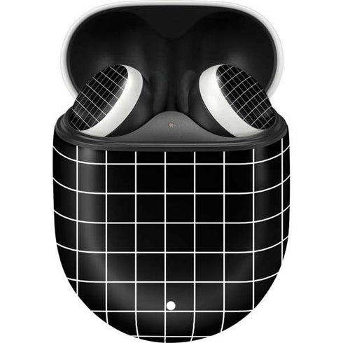 Black Grid Google Pixel Buds Skin